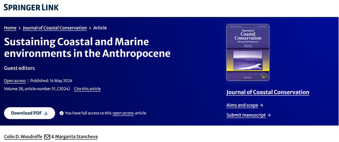 Sustaining Coastal and Marine environments in the Anthropocene